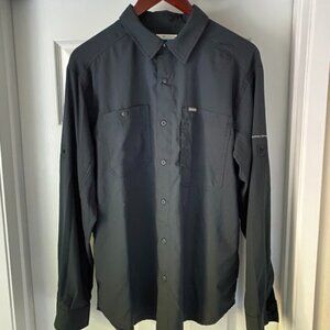 NWOT Columbia men's Silver Ridge Utility Lite Long Sleeve Shirt, black, medium